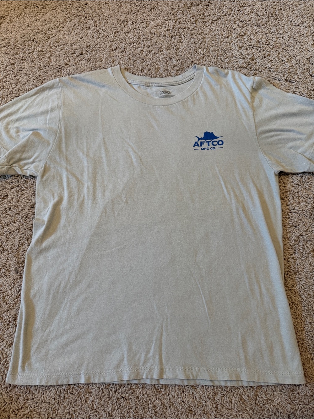 AFTCO Kids Light Beige Logo T-Shirt